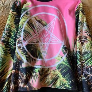 Killstar Tropical Baphomet Sweater size M